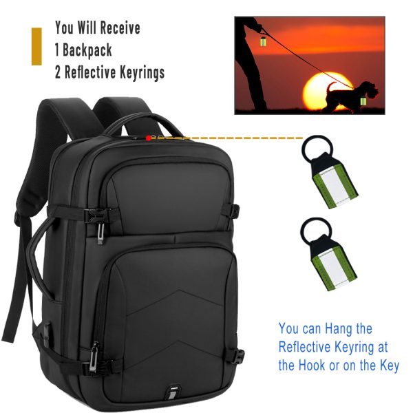 ANJINU Laptop Backpack, Business Slim Durable Travel Backpacks with USB Charging Port, College Computer Bag Gifts for Men and Women Fits Notebook - 图片 2