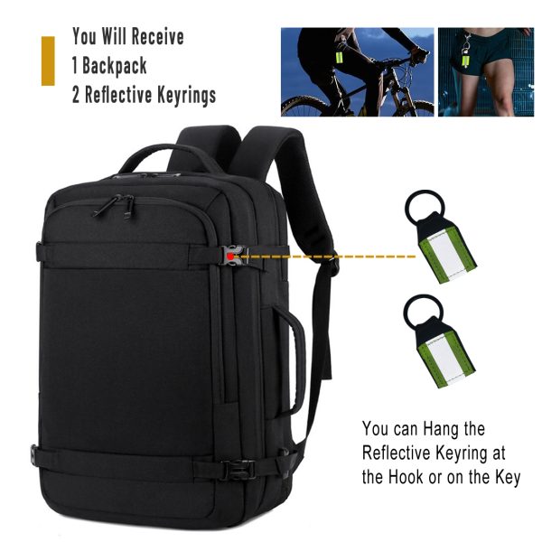 ANJINU Laptop Backpack, Business Slim Durable Travel Backpacks with USB Charging Port, College Computer Bag Gifts for Men and Women Fits Notebook - 图片 3