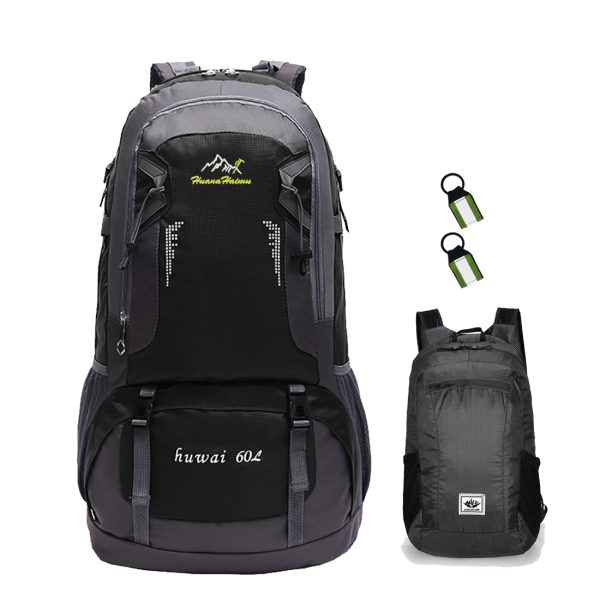 ANJINU 60L Hiking Backpack Men Camping Backpack With Rain Cover