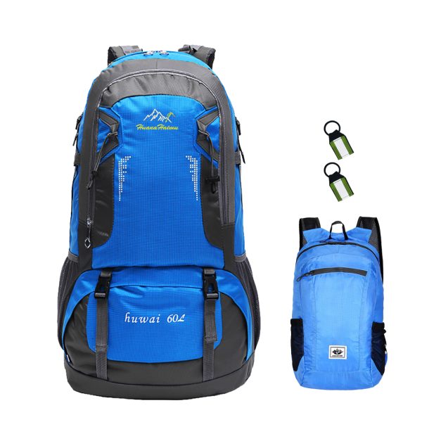 ANJINU 60L Hiking Backpack Men Camping Backpack With Rain Cover