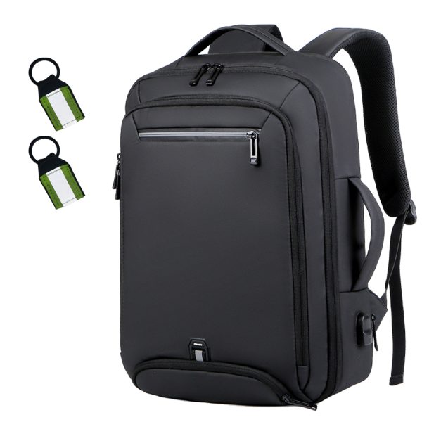 ANJINU Laptop Backpack, Business Slim Durable Travel Backpacks with USB Charging Port, College Computer Bag Gifts for Men and Women Fits Notebook