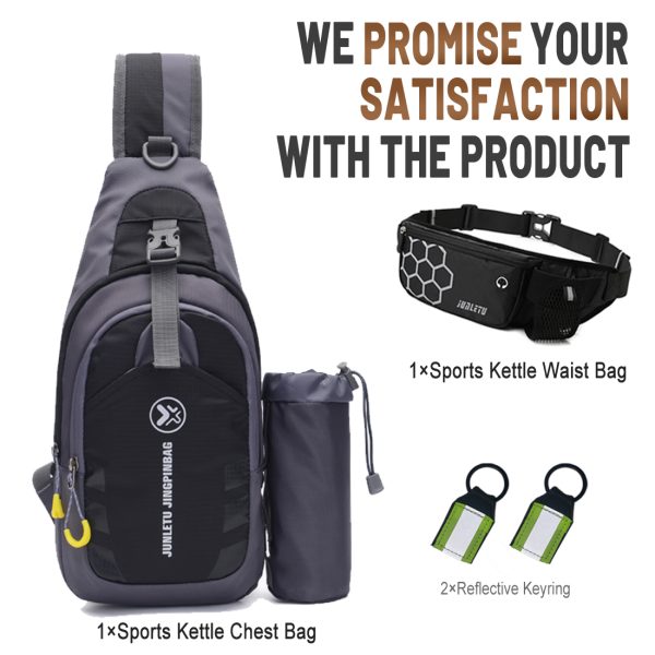 ANJINU Sling Bag Lightweight Crossbody Sling Backpack for Women Men Large Shoulder Chest Bag Daypack for Hiking Traveling - 图片 2