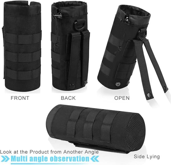 ANJINU Molle Water Bottle Holder, Water Molle Attachments, Molle Water Bottle Pouch, Tactical Backpack Attachment Pouches - 图片 3