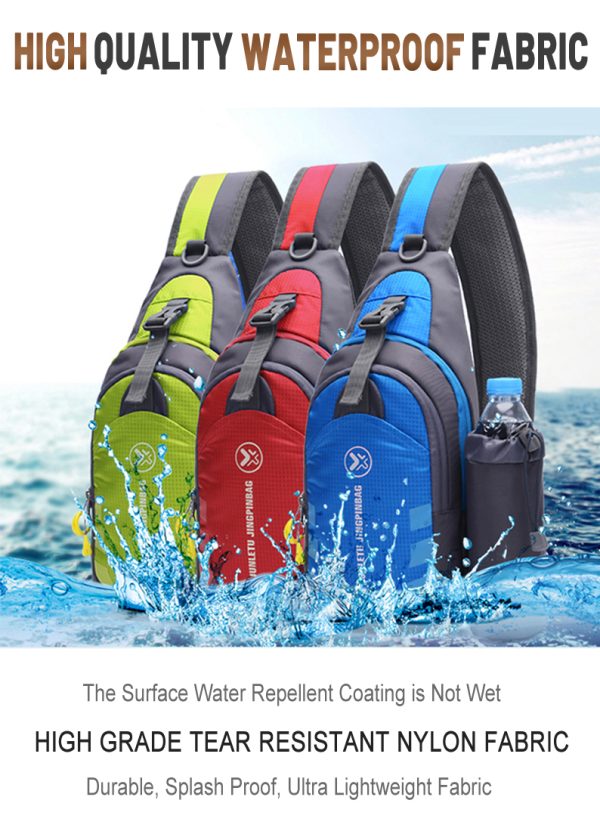ANJINU Sling Bag Lightweight Crossbody Sling Backpack for Women Men Large Shoulder Chest Bag Daypack for Hiking Traveling - 图片 4