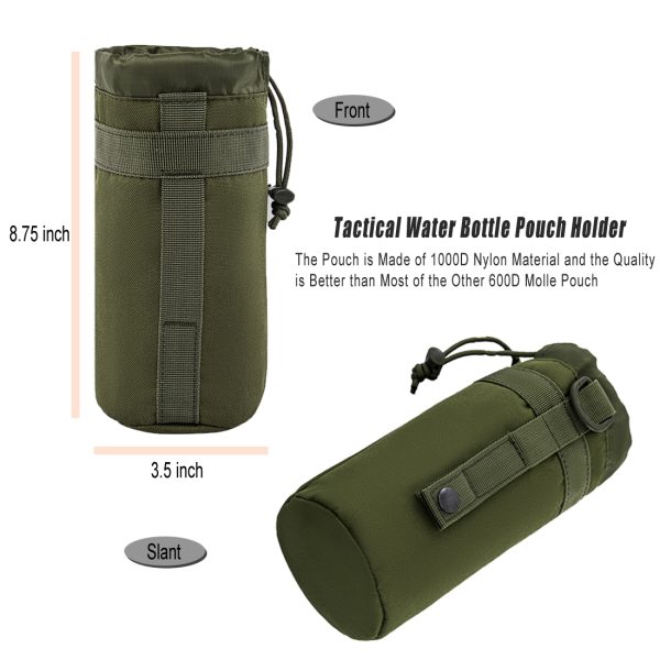 ANJINU Black Tactical Backpack for Men, Military Backpack, Molle Backpack, 42L, Waterproof, Large Army 3 Day Assault Pack (Green) - 图片 5