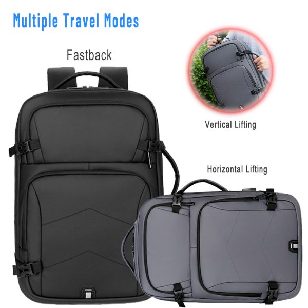 ANJINU Laptop Backpack, Business Slim Durable Travel Backpacks with USB Charging Port, College Computer Bag Gifts for Men and Women Fits Notebook - 图片 4