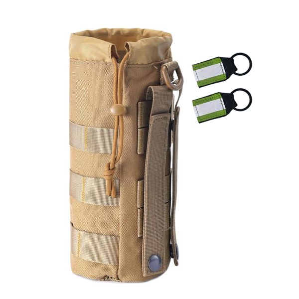 ANJINU Molle Water Bottle Holder, Water Molle Attachments, Molle Water Bottle Pouch, Tactical Backpack Attachment Pouches